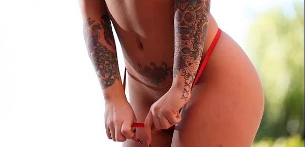  Hot Red String Bikini